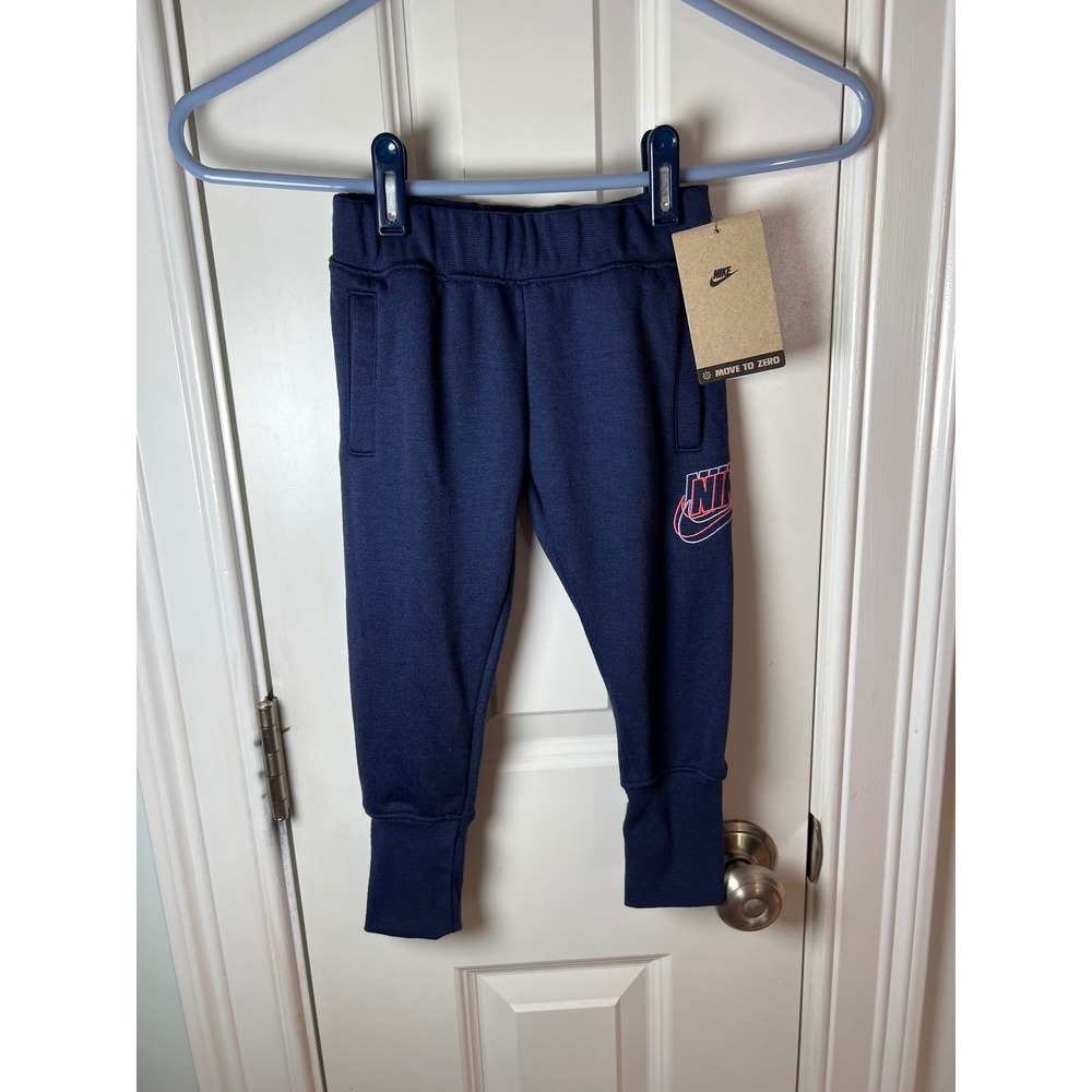 Nike Girls Midnight Navy Knit Jogger Pants 26J904-U90 Size 2T NWT